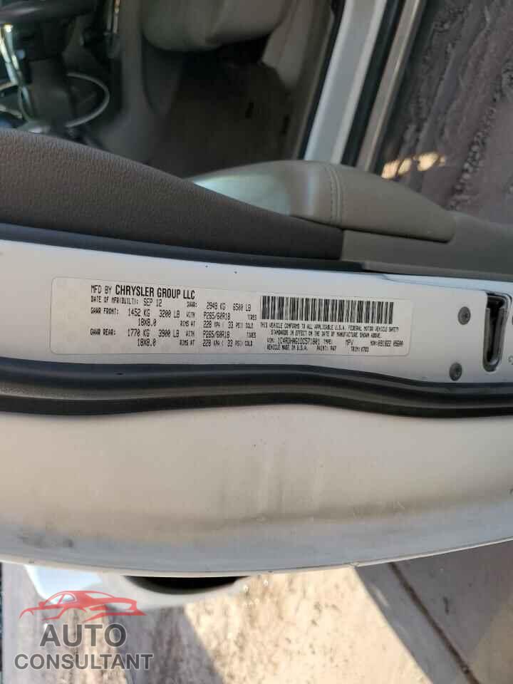 DODGE DURANGO 2013 - 1C4RDHAG1DC571801
