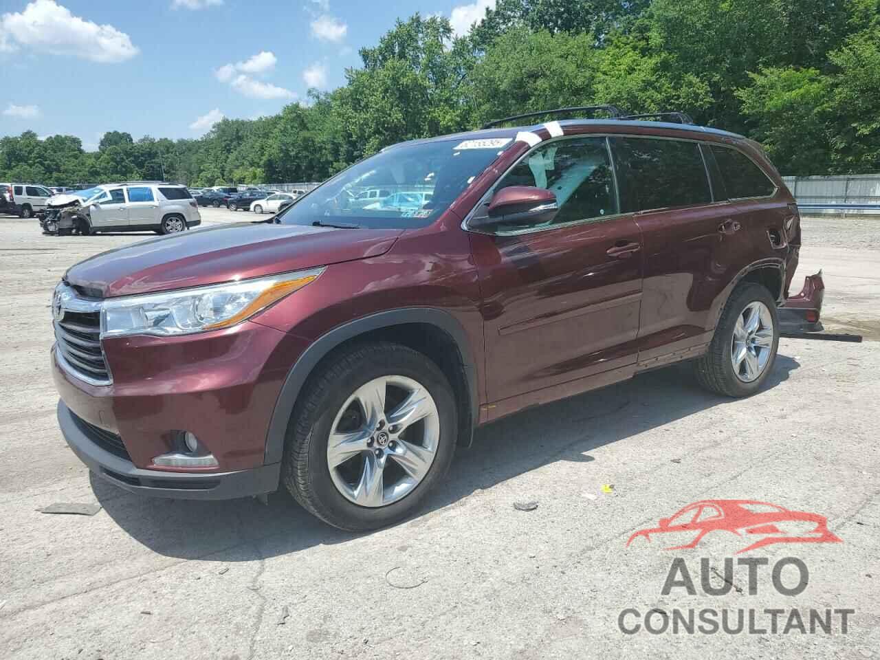 TOYOTA HIGHLANDER 2016 - 5TDDKRFH6GS317155
