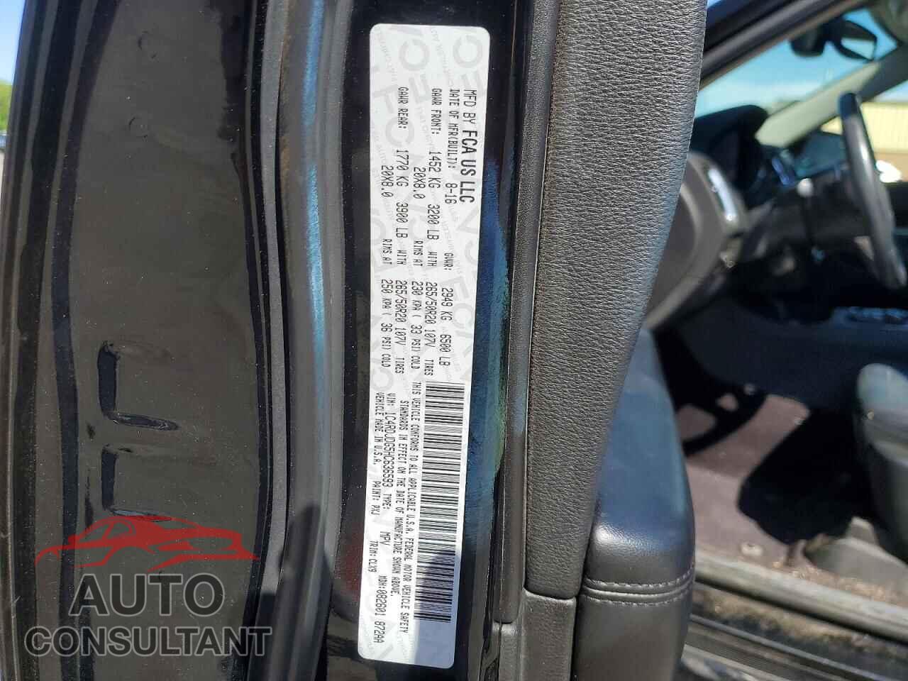 DODGE DURANGO 2017 - 1C4RDJDG5HC636593