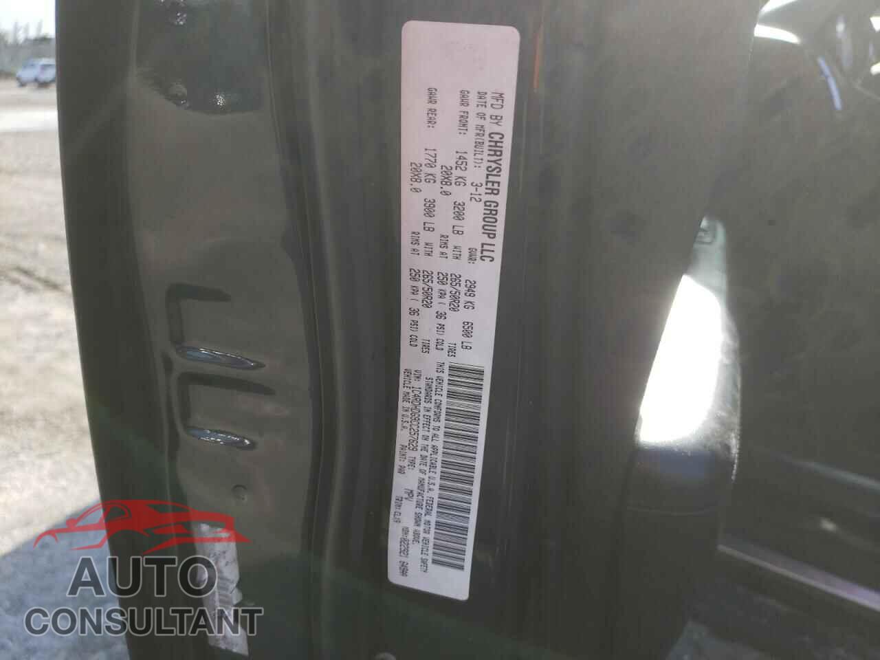 DODGE DURANGO 2012 - 1C4RDHDG9CC257629