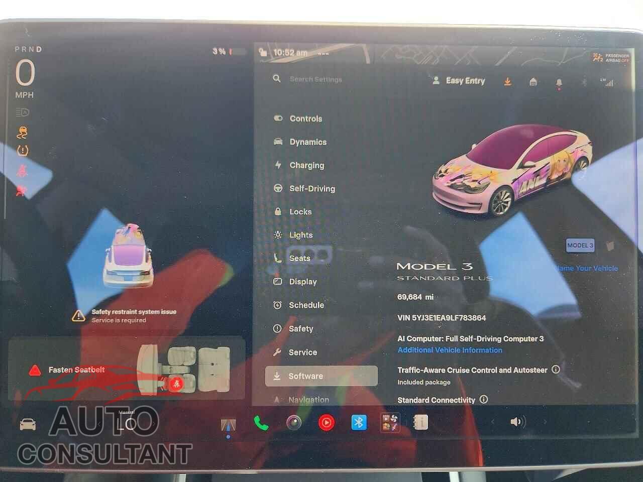 TESLA MODEL 3 2020 - 5YJ3E1EA9LF783864