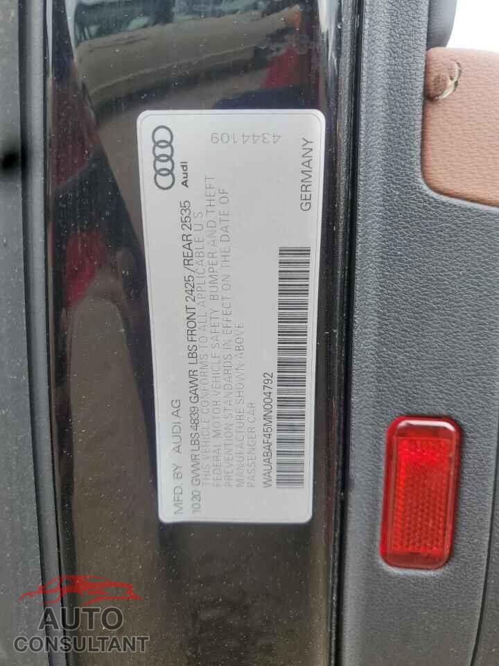 AUDI A4 2021 - WAUABAF45MN004792
