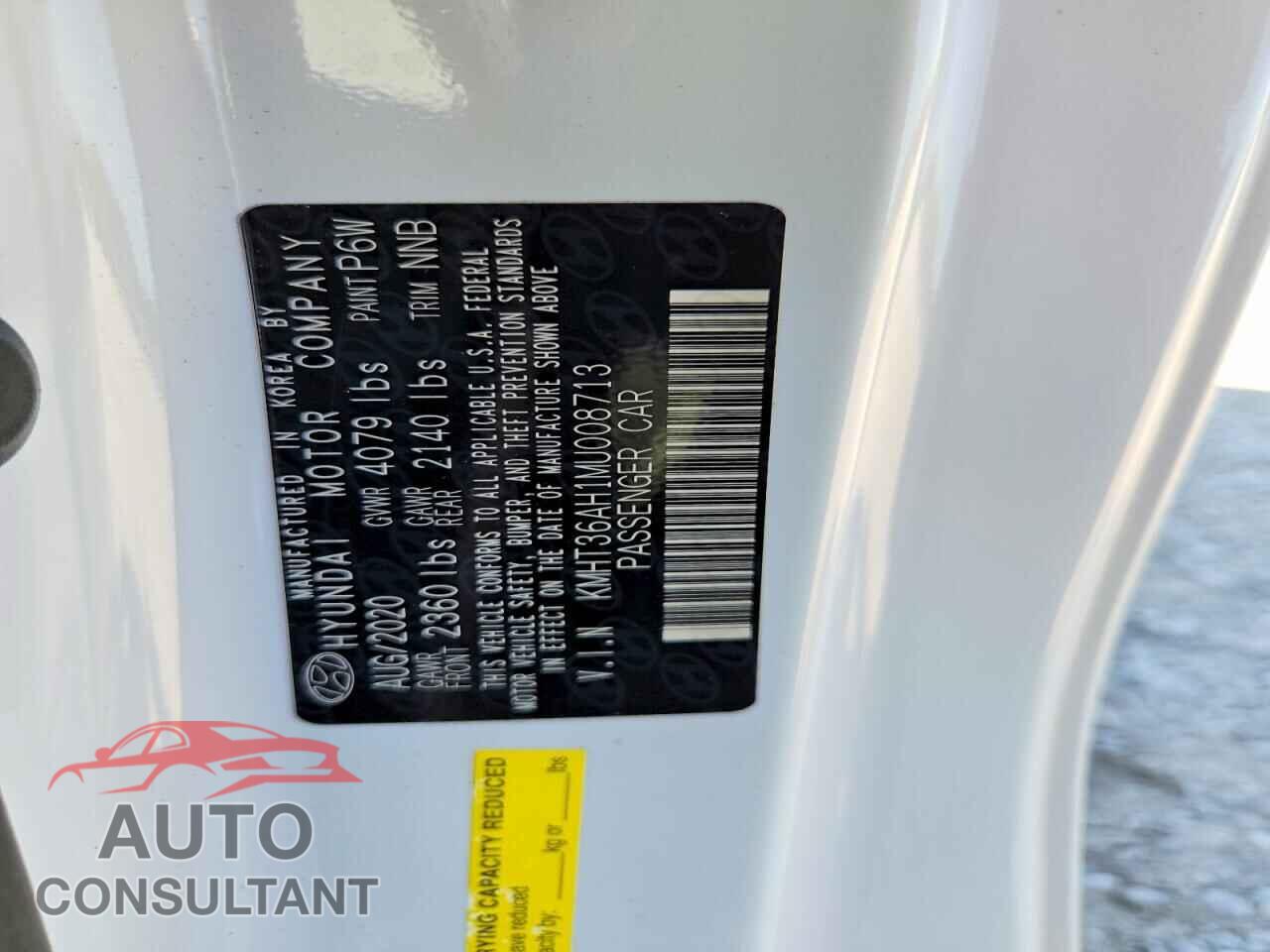 HYUNDAI VELOSTER 2021 - KMHT36AH1MU008713