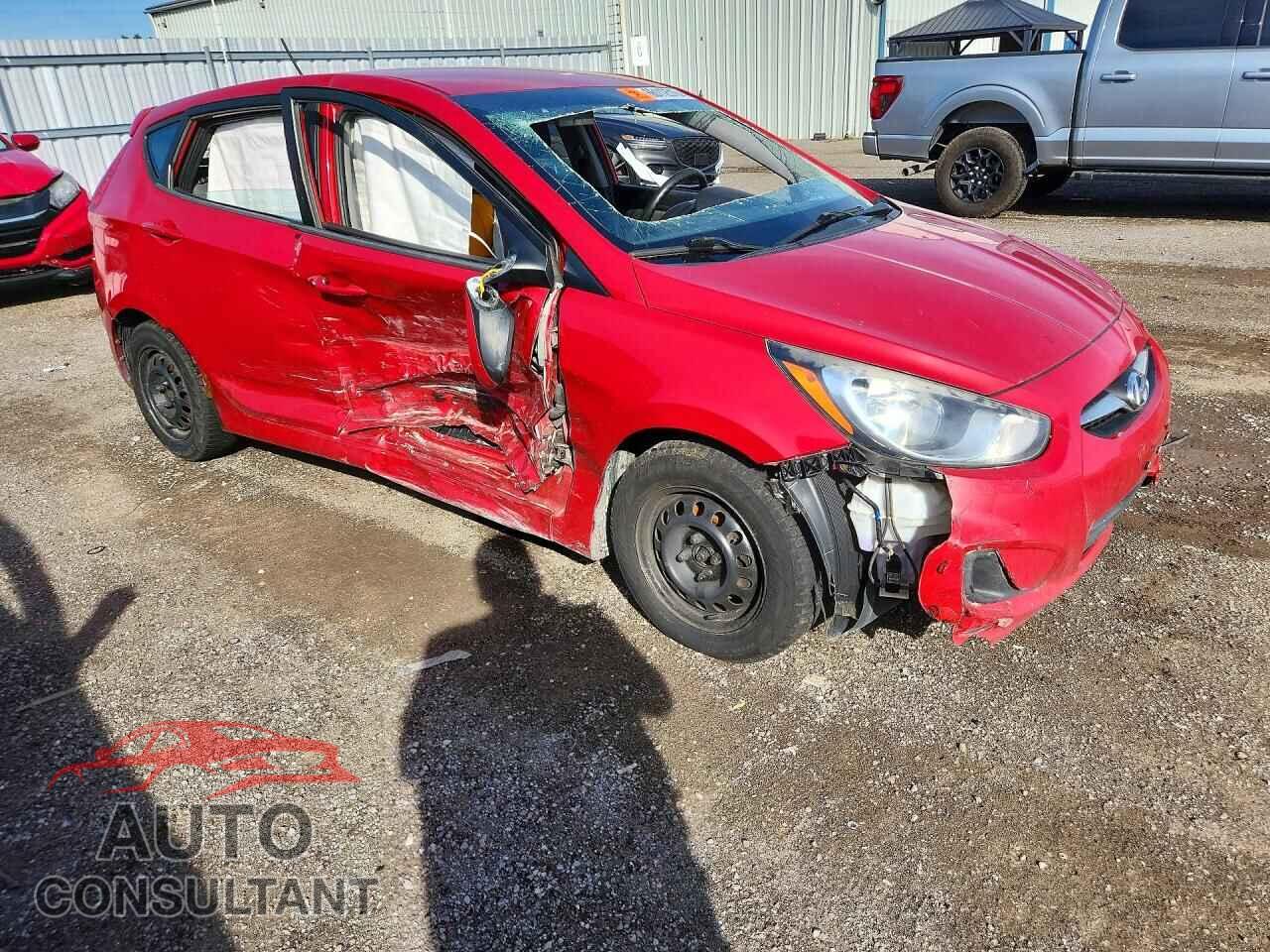 HYUNDAI ACCENT 2012 - KMHCT5AEXCU008367