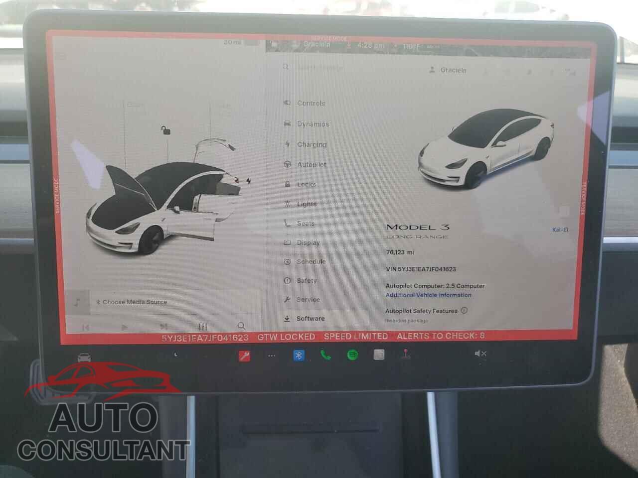 TESLA MODEL 3 2018 - 5YJ3E1EA7JF041623