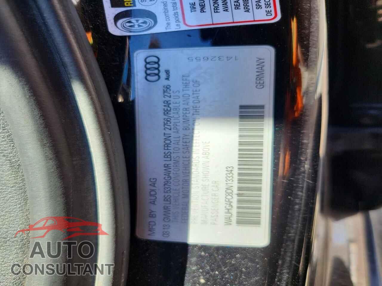 AUDI A6 2013 - WAUHGAFC8DN133343