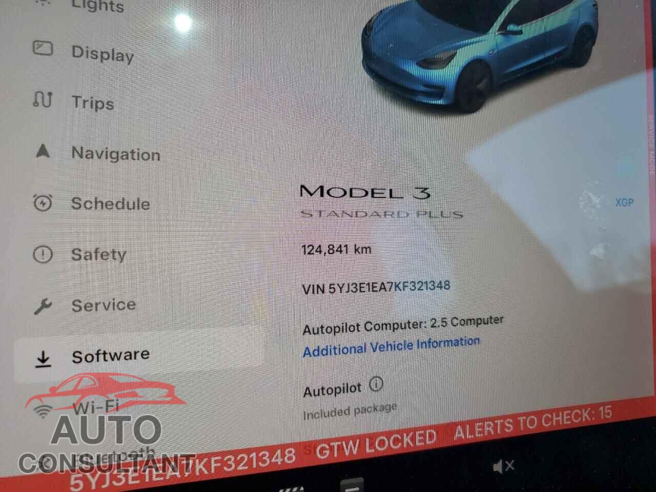 TESLA MODEL 3 2019 - 5YJ3E1EA7KF321348