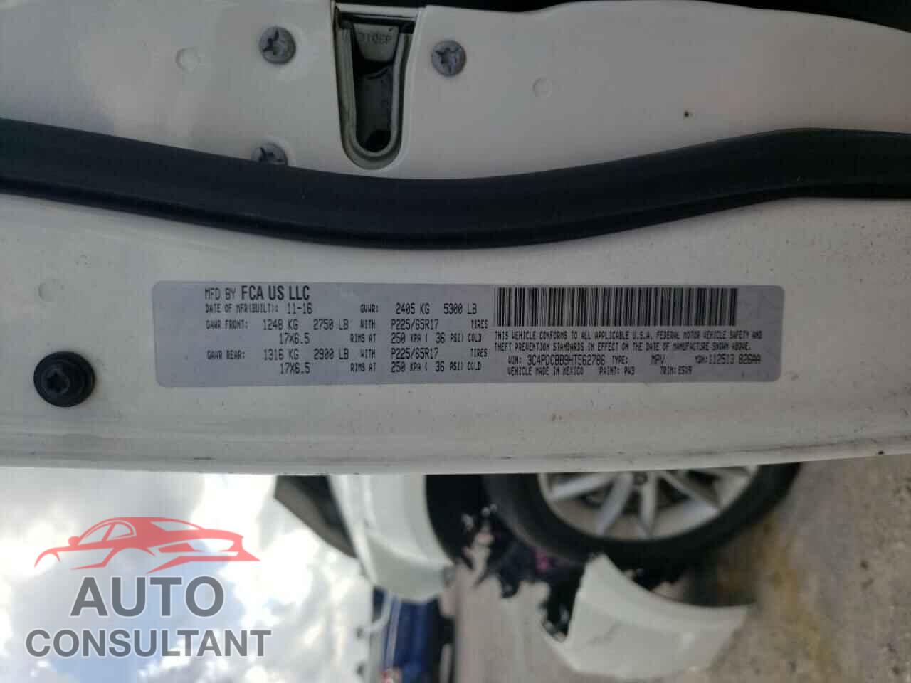 DODGE JOURNEY 2017 - 3C4PDCBB9HT562786