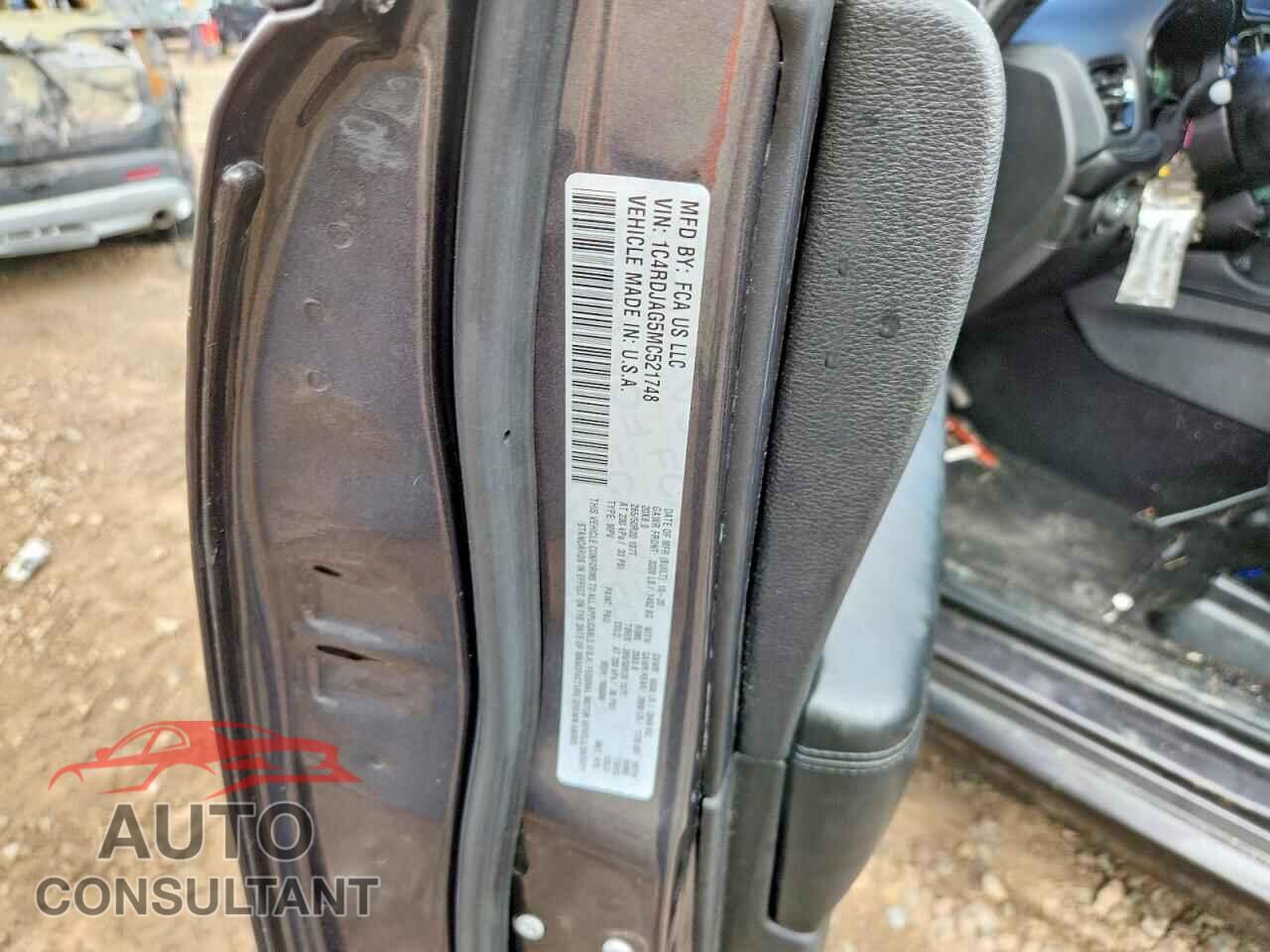 DODGE DURANGO 2021 - 1C4RDJAG5MC521748