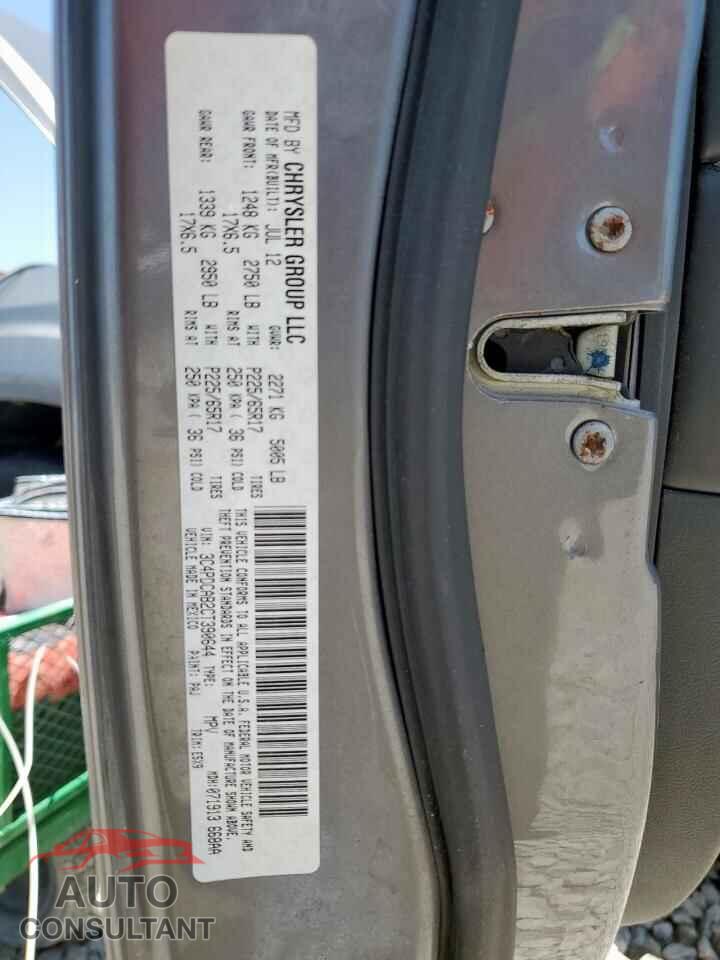 DODGE JOURNEY 2012 - 3C4PDCAB2CT390644