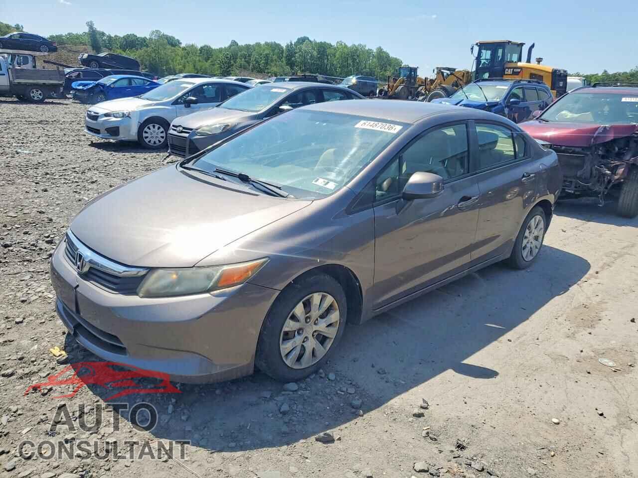 HONDA CIVIC 2012 - 19XFB2F54CE372956