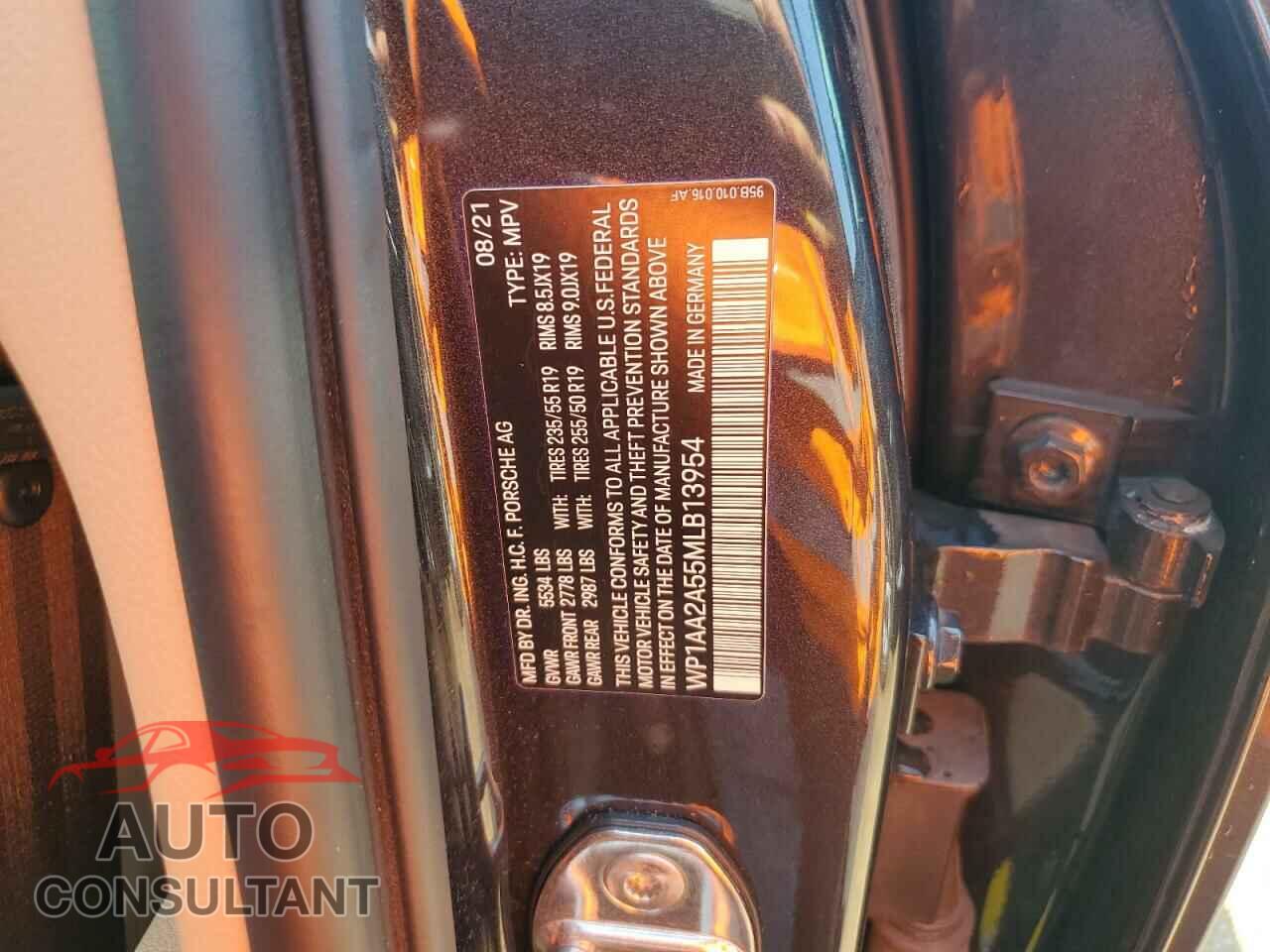 PORSCHE MACAN 2021 - WP1AA2A55MLB13954