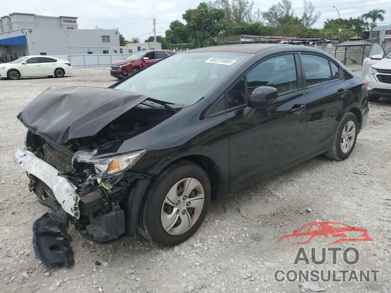 HONDA CIVIC 2013 - 19XFB2F55DE080217