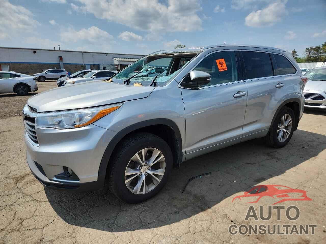 TOYOTA HIGHLANDER 2015 - 5TDJKRFH0FS192252