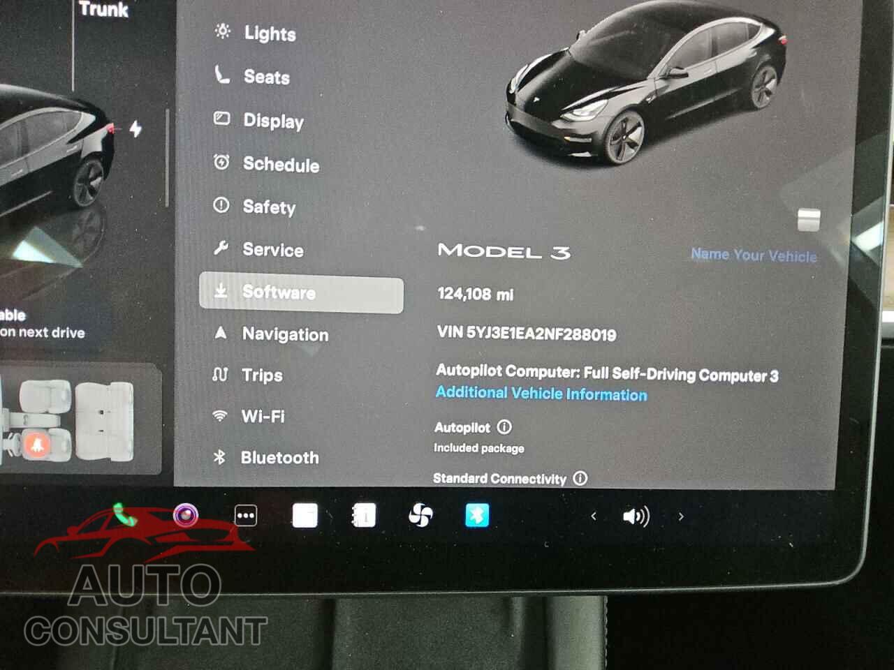 TESLA MODEL 3 2022 - 5YJ3E1EA2NF288019