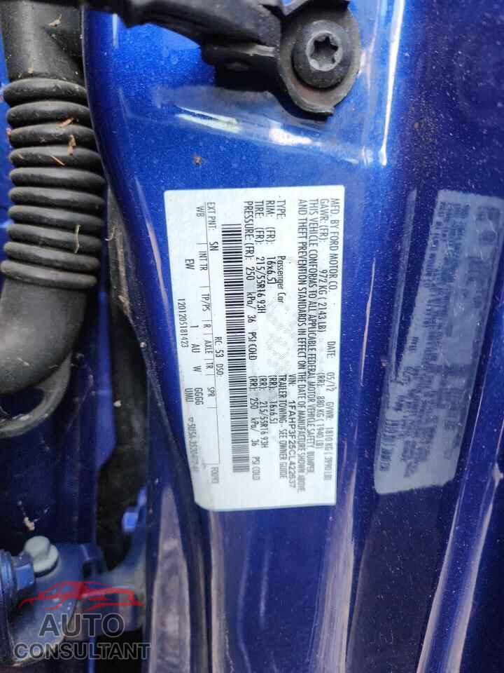 FORD FOCUS 2012 - 1FAHP3F25CL422637