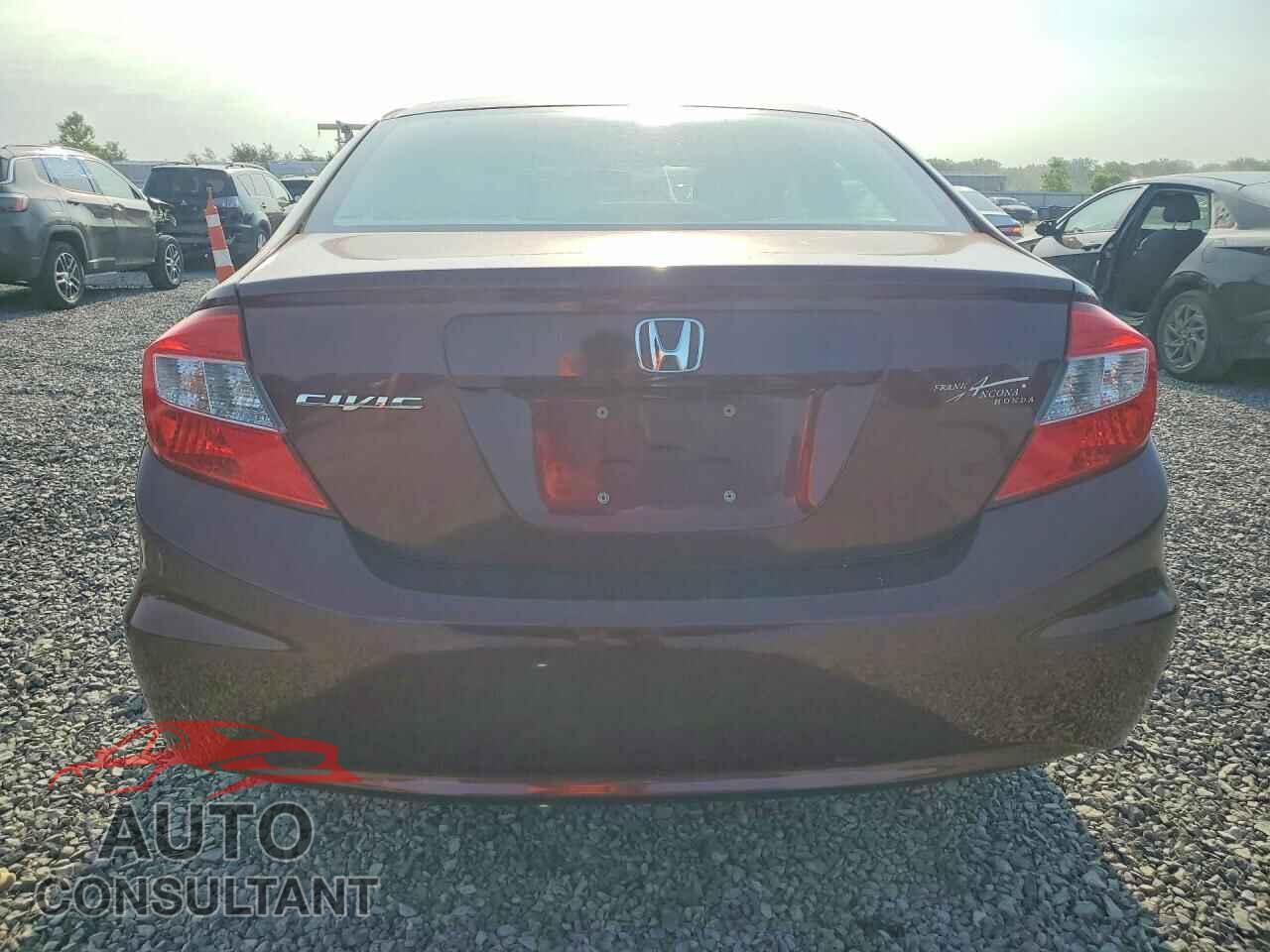 HONDA CIVIC 2012 - 19XFB2F84CE036749