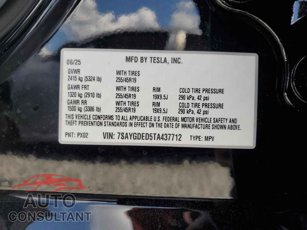 TESLA MODEL Y 2026 - 7SAYGDED5TA437712