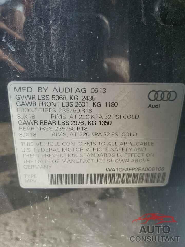 AUDI Q5 2014 - WA1CFAFP2EA006108