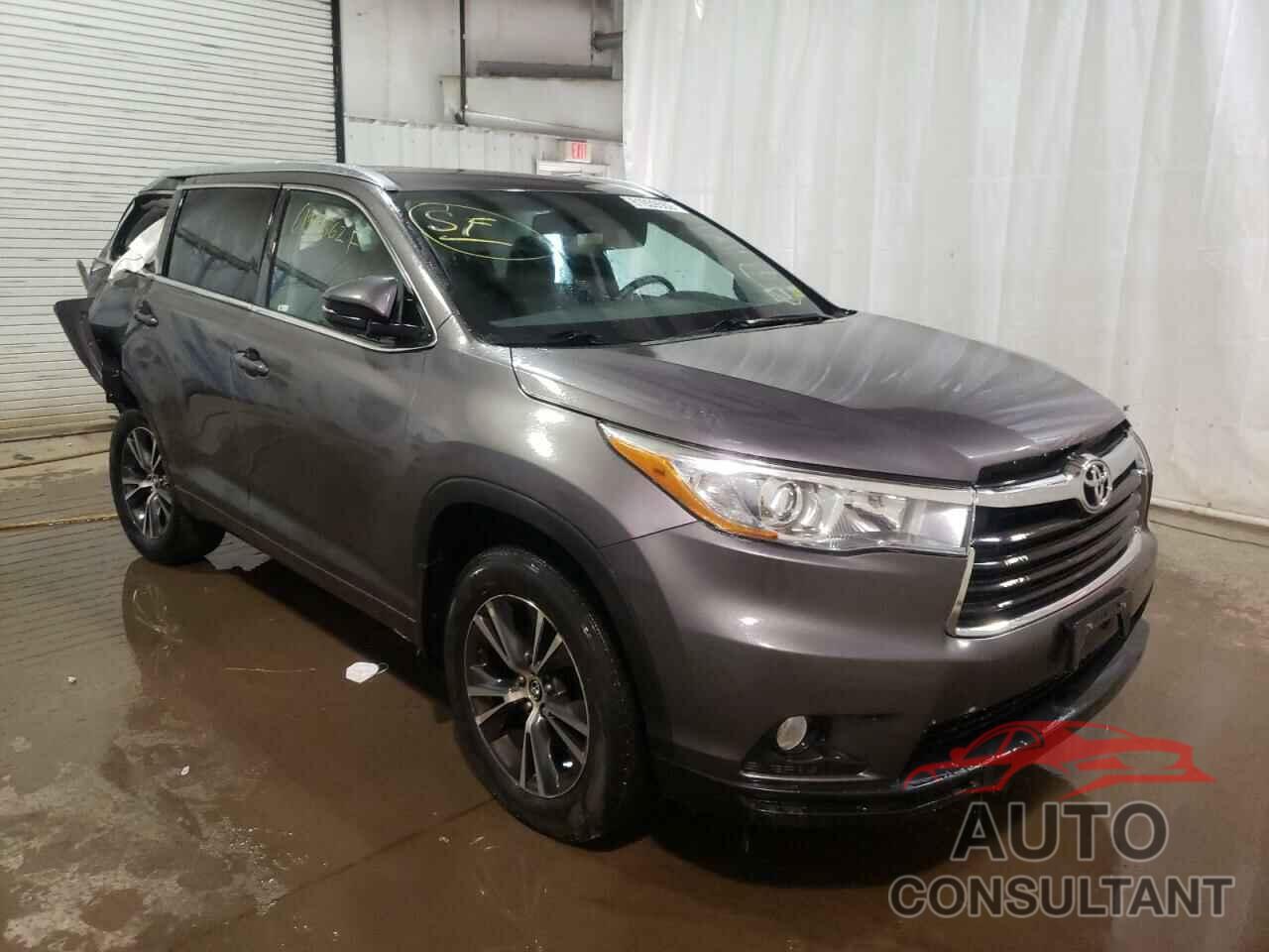 TOYOTA HIGHLANDER 2016 - 5TDJKRFH5GS237350