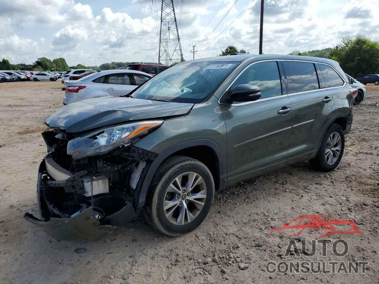 TOYOTA HIGHLANDER 2016 - 5TDZKRFH8GS135219