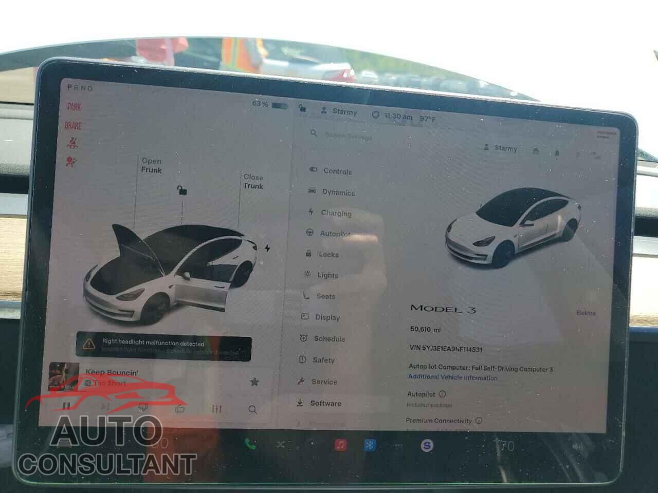 TESLA MODEL 3 2022 - 5YJ3E1EA9NF114531