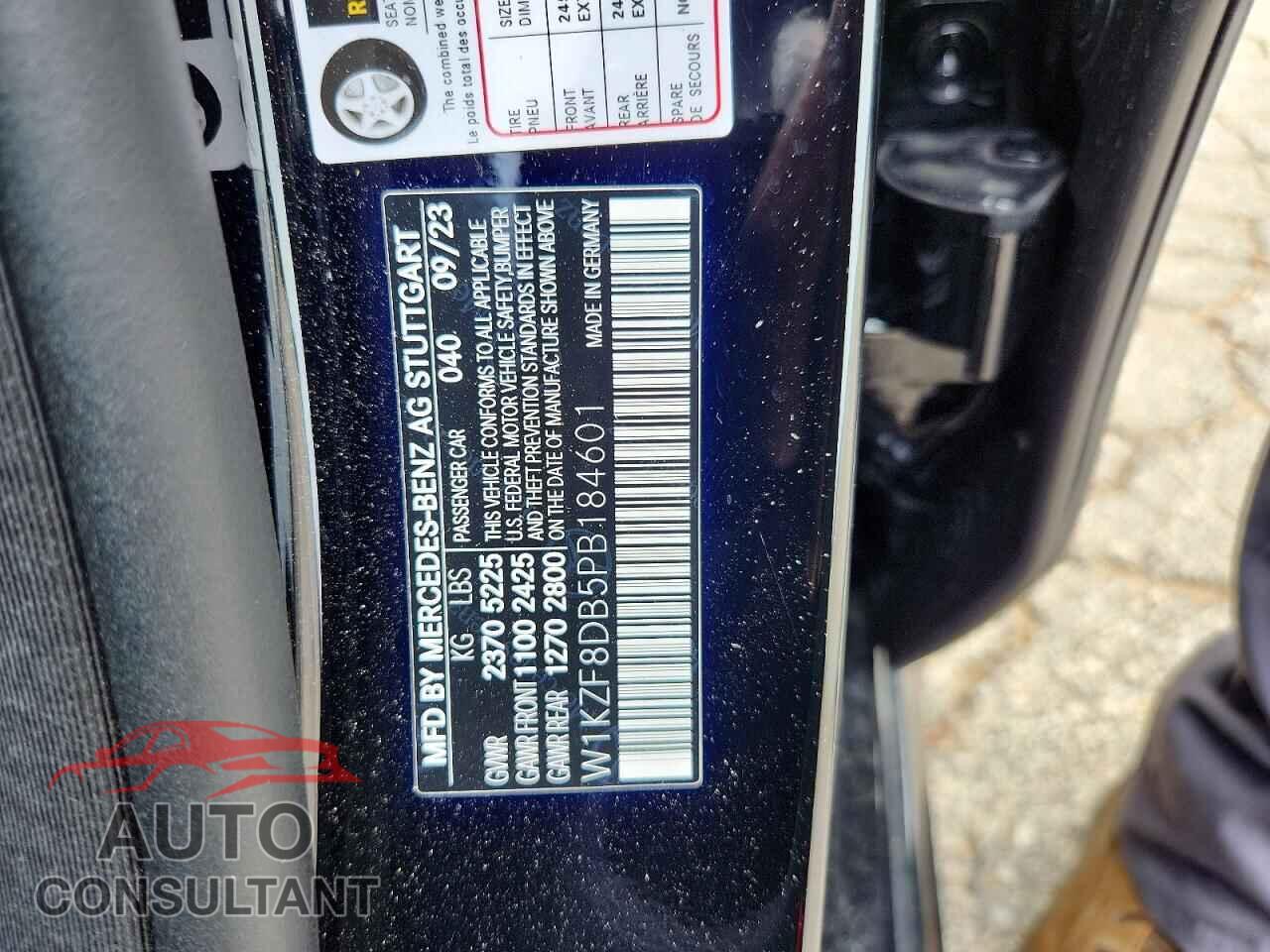 MERCEDES-BENZ E-CLASS 2023 - W1KZF8DB5PB184601