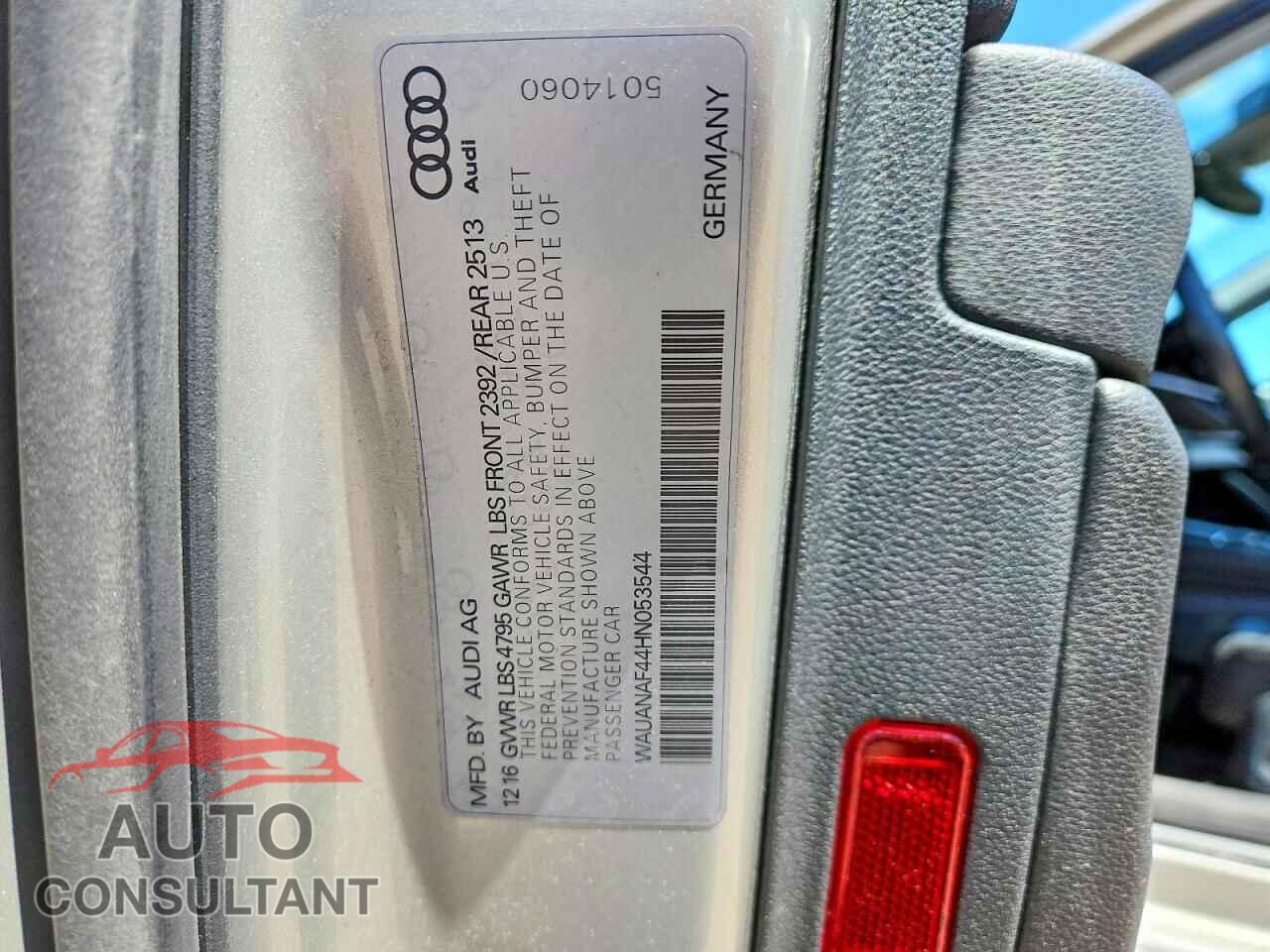 AUDI A4 2017 - WAUANAF44HN053544