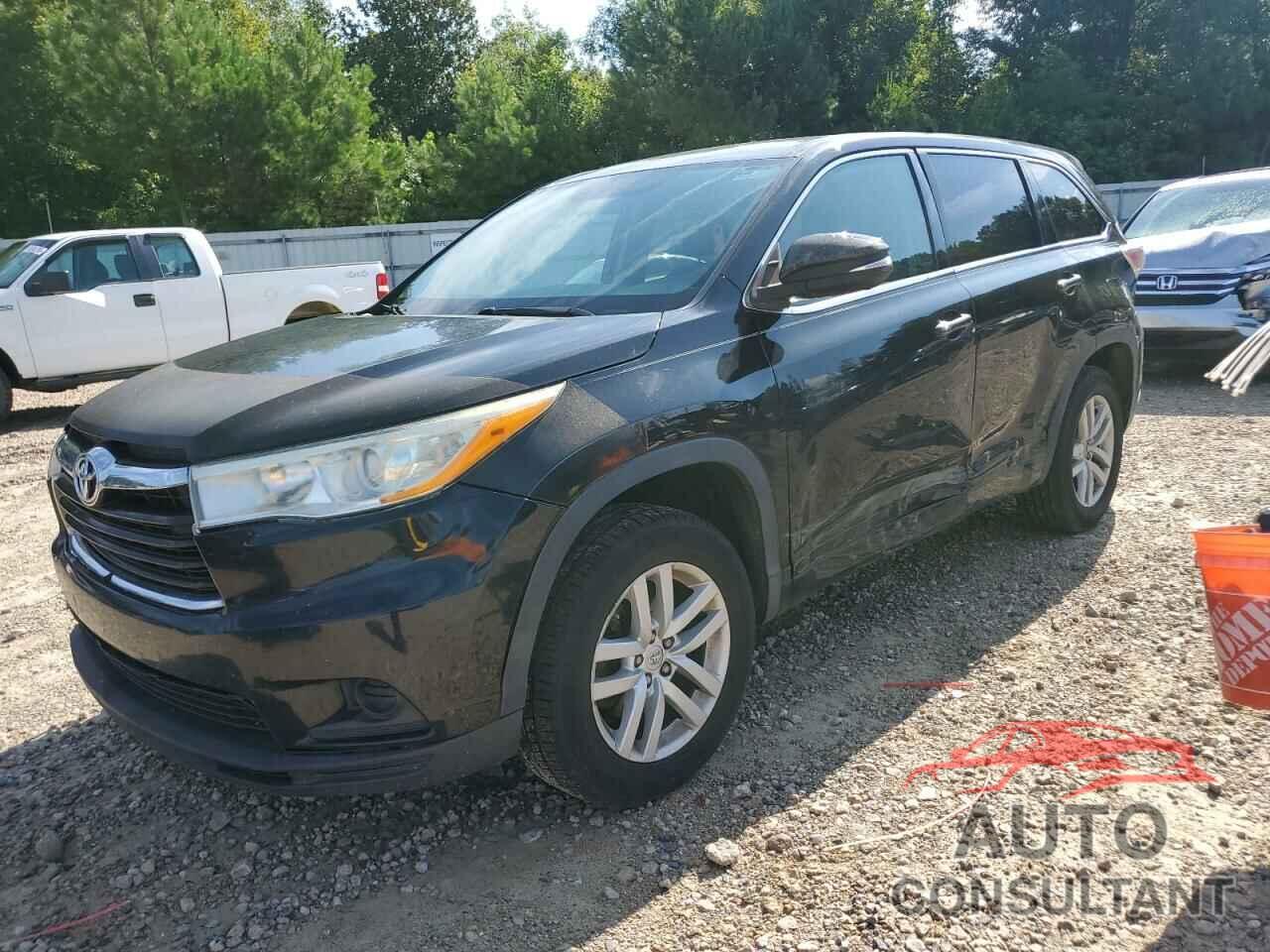 TOYOTA HIGHLANDER 2014 - 5TDZARFHXES006155
