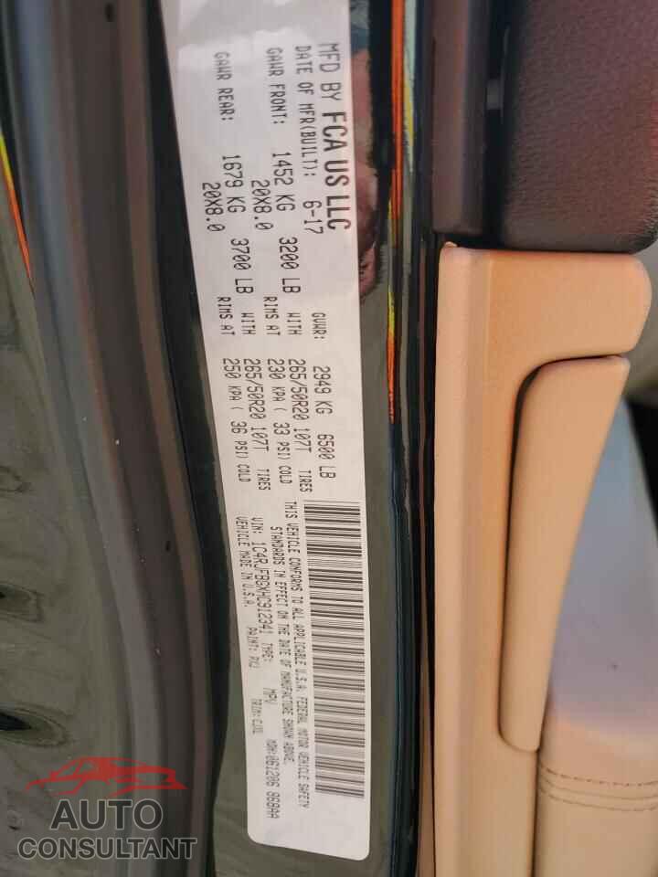 JEEP GRAND CHER 2017 - 1C4RJFBGXHC912341