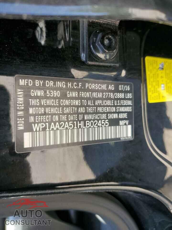 PORSCHE MACAN 2017 - WP1AA2A51HLB02455