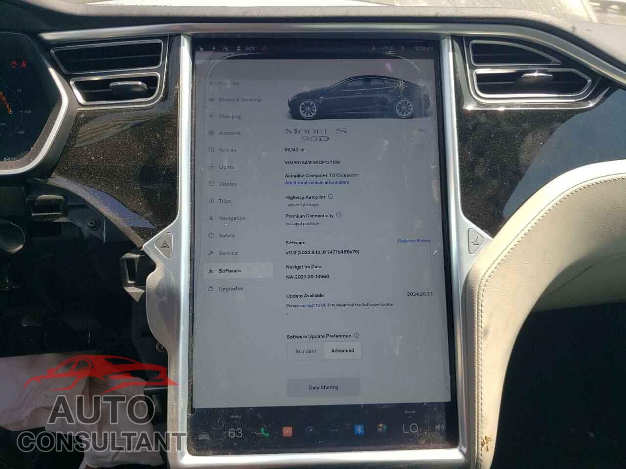 TESLA MODEL S 2016 - 5YJSA1E26GF137199