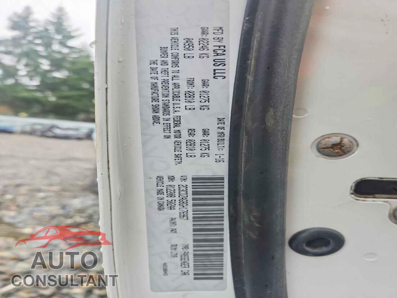 DODGE CHALLENGER 2016 - 2C3CDZAG8GH176967