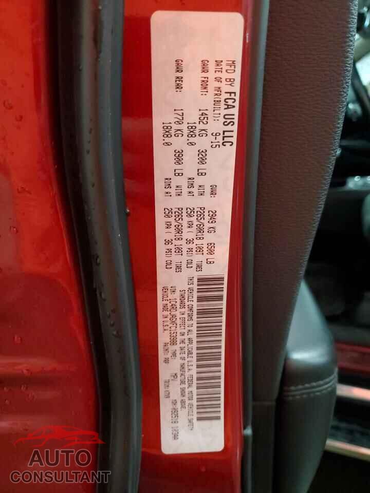 DODGE DURANGO 2015 - 1C4RDJAGXFC153988