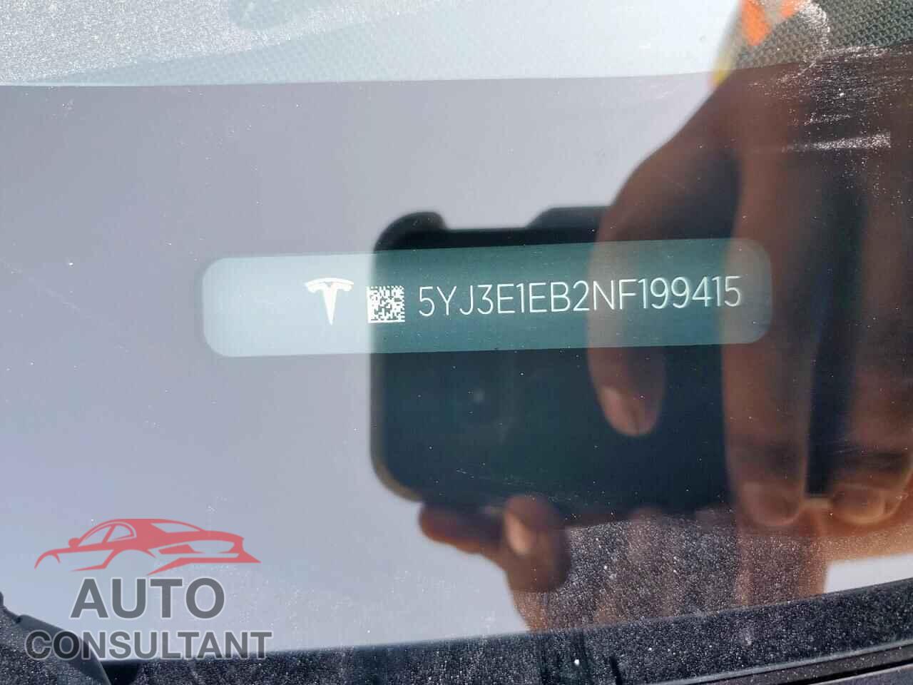 TESLA MODEL 3 2022 - 5YJ3E1EB2NF199415