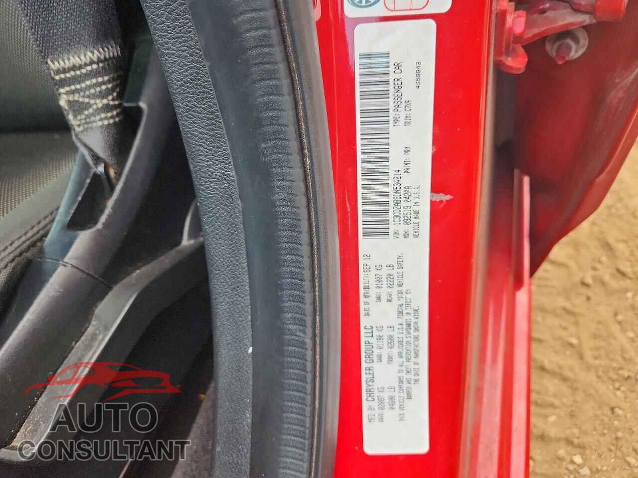 DODGE AVENGER 2013 - 1C3CDZAB9DN534214