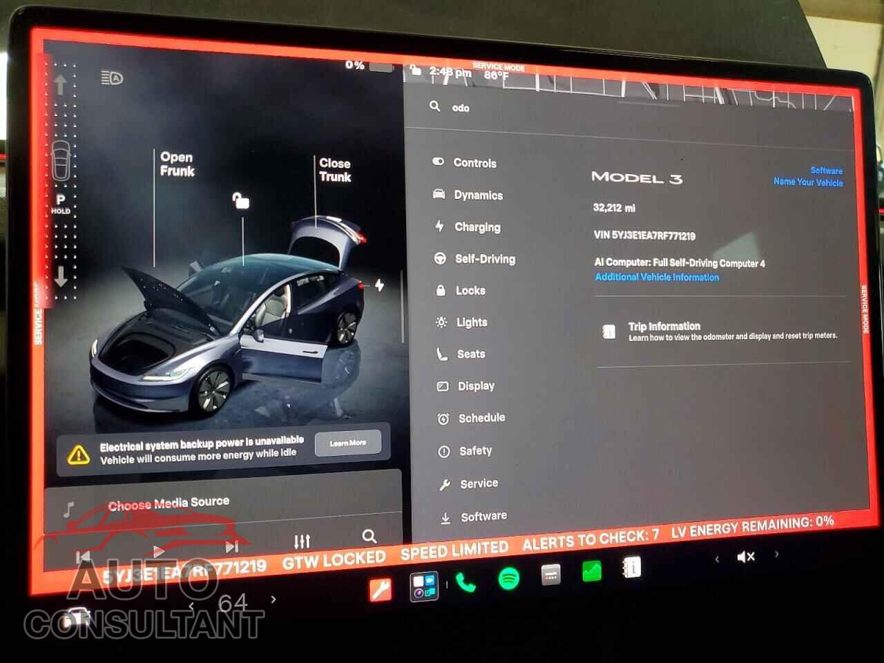 TESLA MODEL 3 2024 - 5YJ3E1EA7RF771219