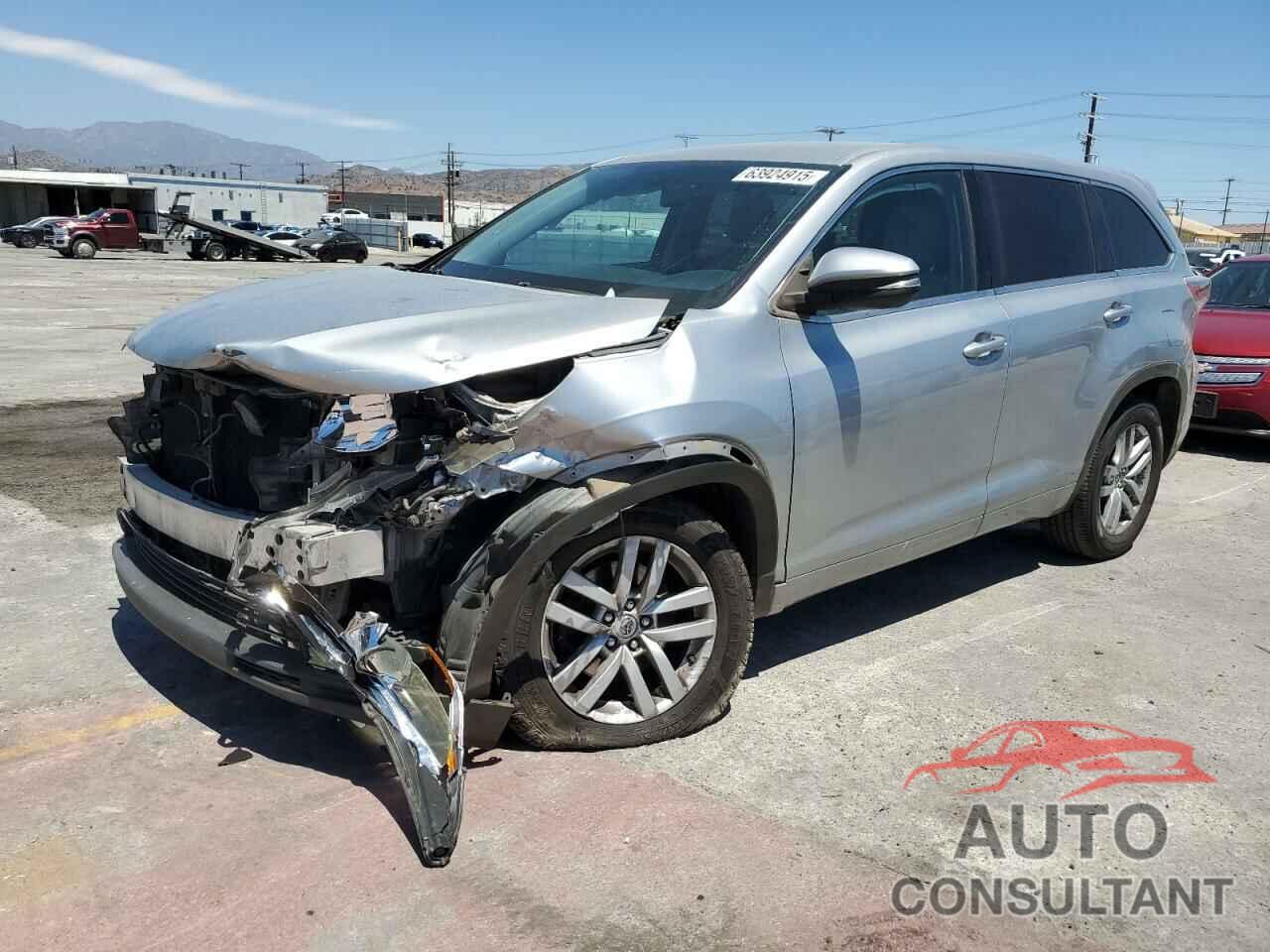 TOYOTA HIGHLANDER 2014 - 5TDZARFH3ES005414