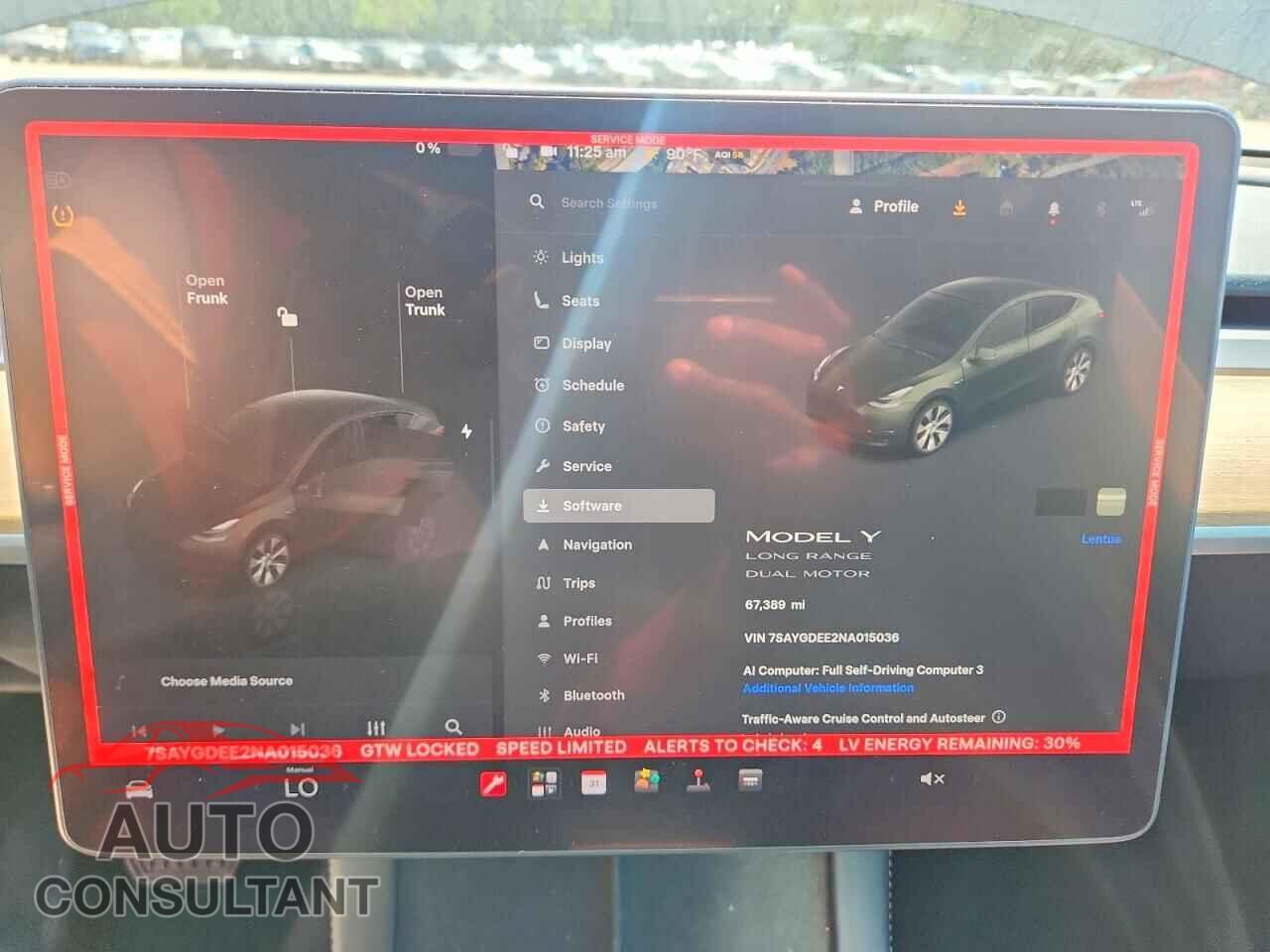 TESLA MODEL Y 2022 - 7SAYGDEE2NA015036