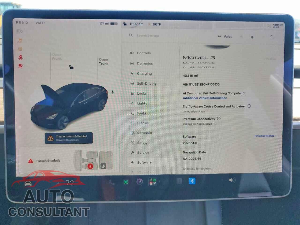 TESLA MODEL 3 2022 - 5YJ3E1EB0NF136135