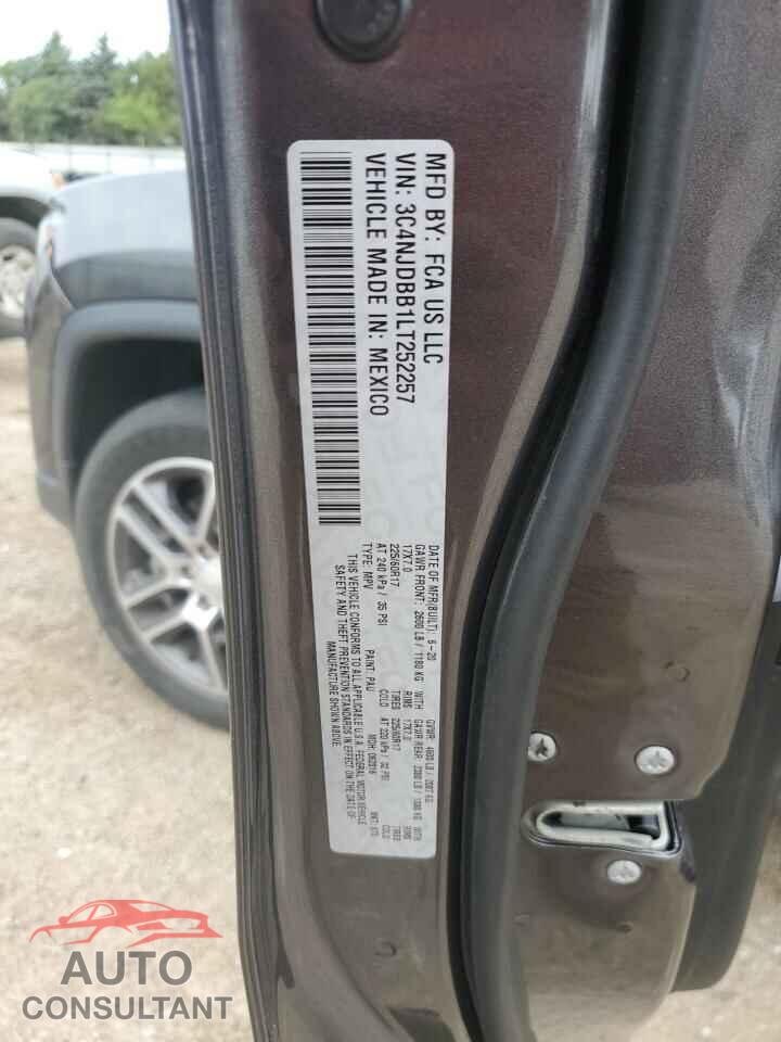 JEEP COMPASS 2020 - 3C4NJDBB1LT252257
