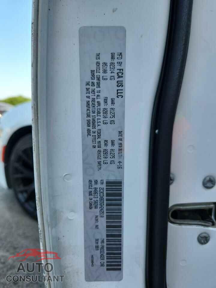 DODGE CHARGER 2016 - 2C3CDXBG5GH242510