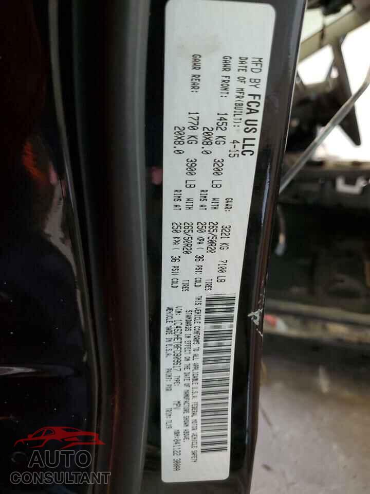 DODGE DURANGO 2015 - 1C4SDHET0FC809617