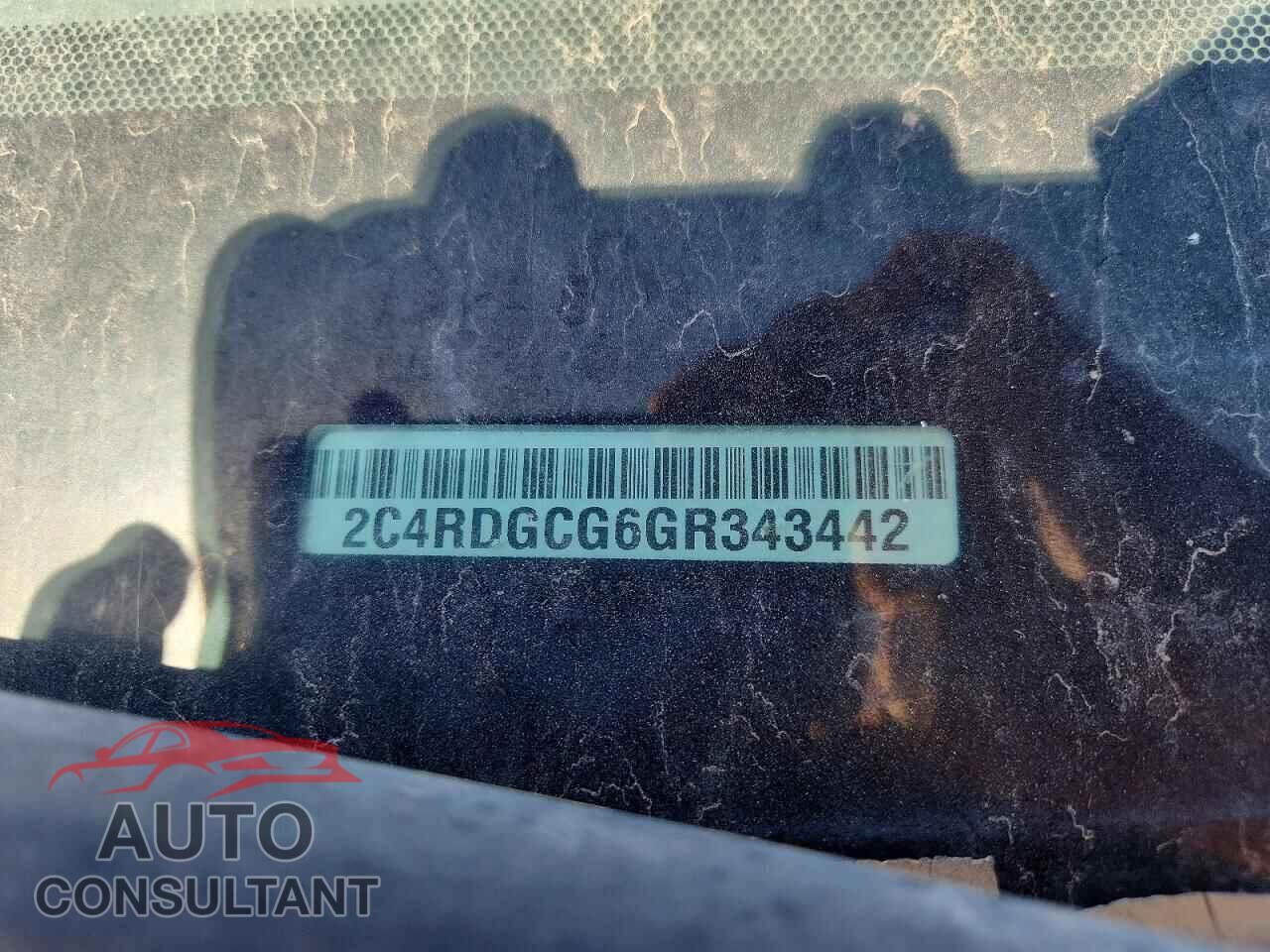DODGE CARAVAN 2016 - 2C4RDGCG6GR343442