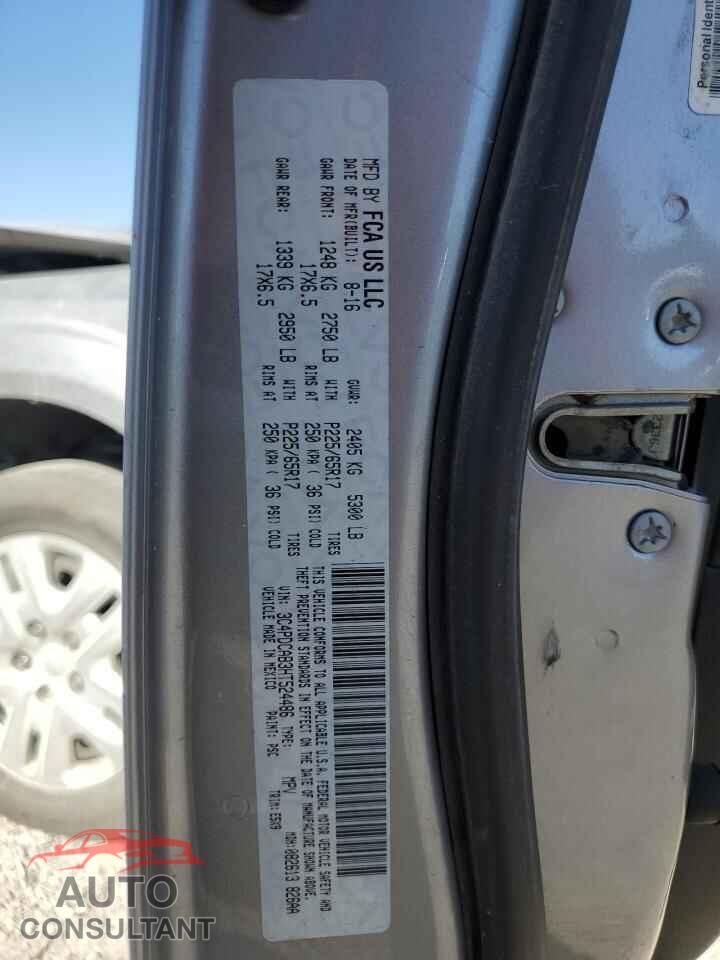 DODGE JOURNEY 2017 - 3C4PDCAB3HT524486