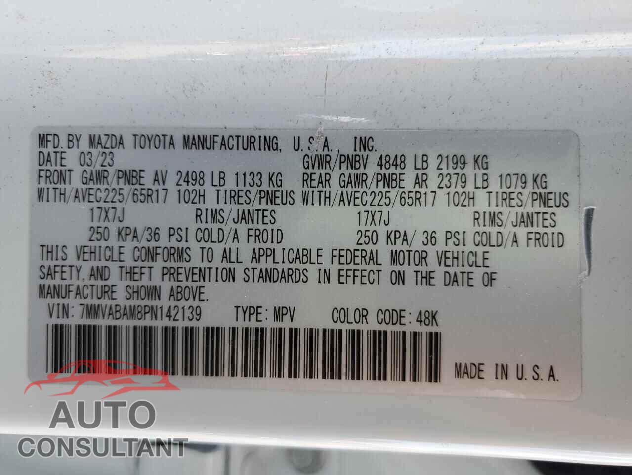 MAZDA CX-50 2023 - 7MMVABAM8PN142139