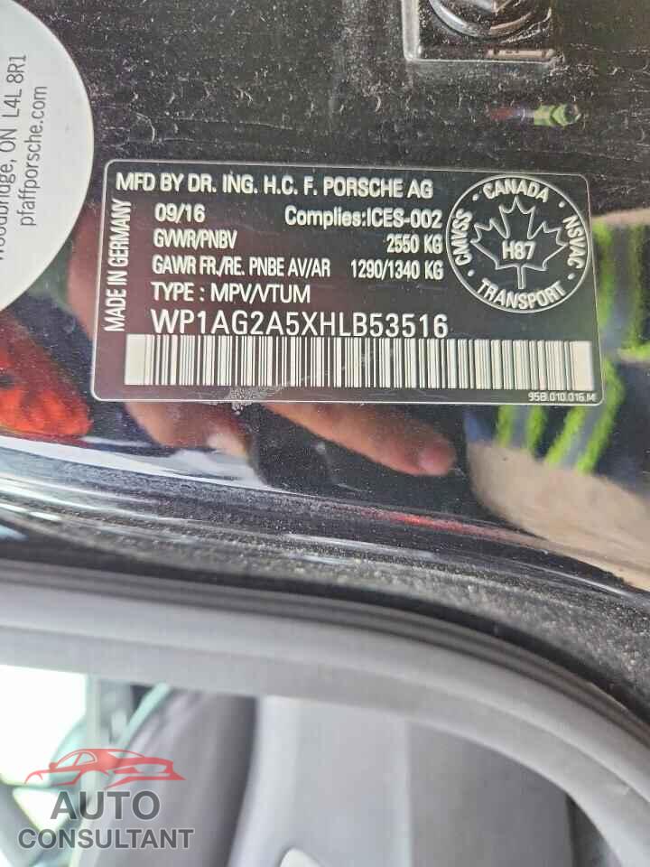 PORSCHE MACAN 2017 - WP1AG2A5XHLB53516