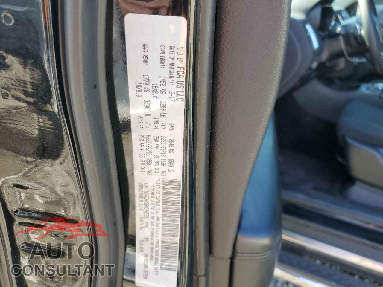 DODGE DURANGO 2017 - 1C4RDHAG6HC745951