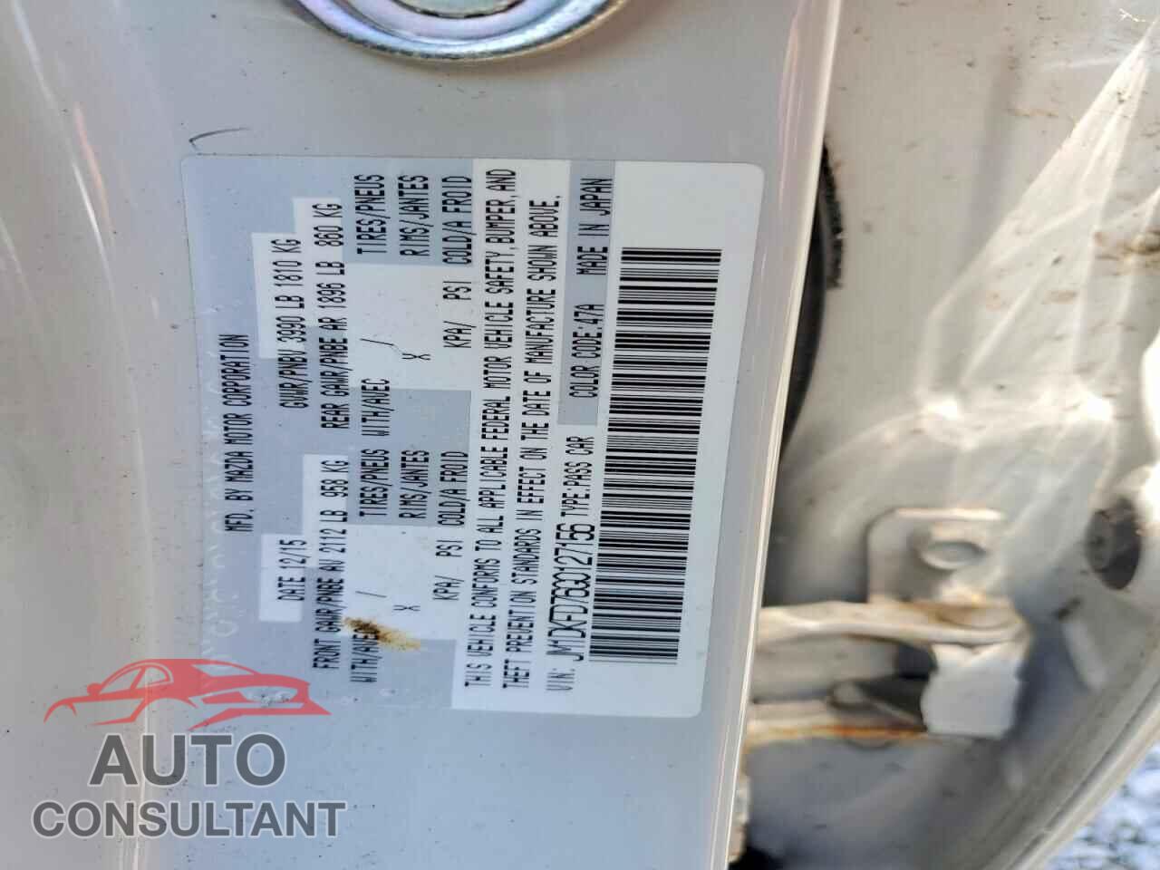 MAZDA CX-3 2016 - JM1DKFD76G0127156