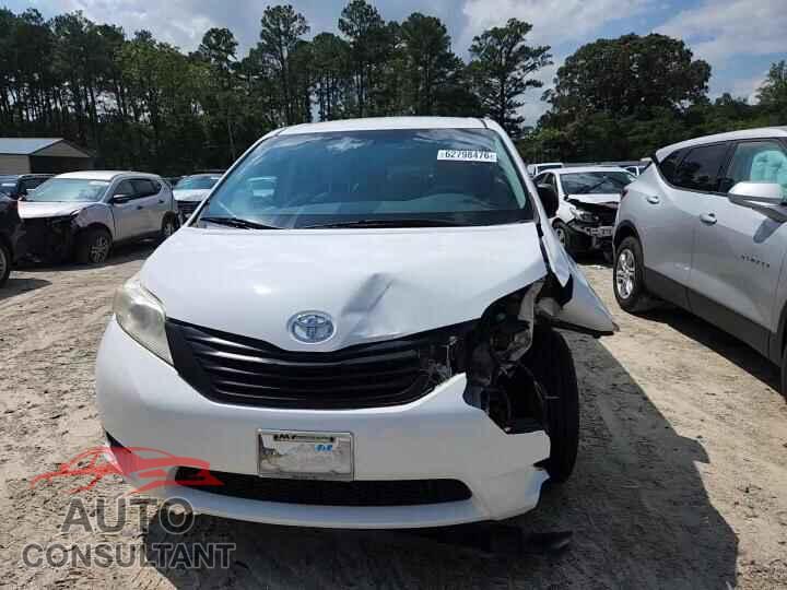 TOYOTA SIENNA 2012 - 5TDZK3DC7CS271484